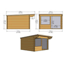 Belgravia Log Cabin in 28mm Logs - 5 Sizes Available