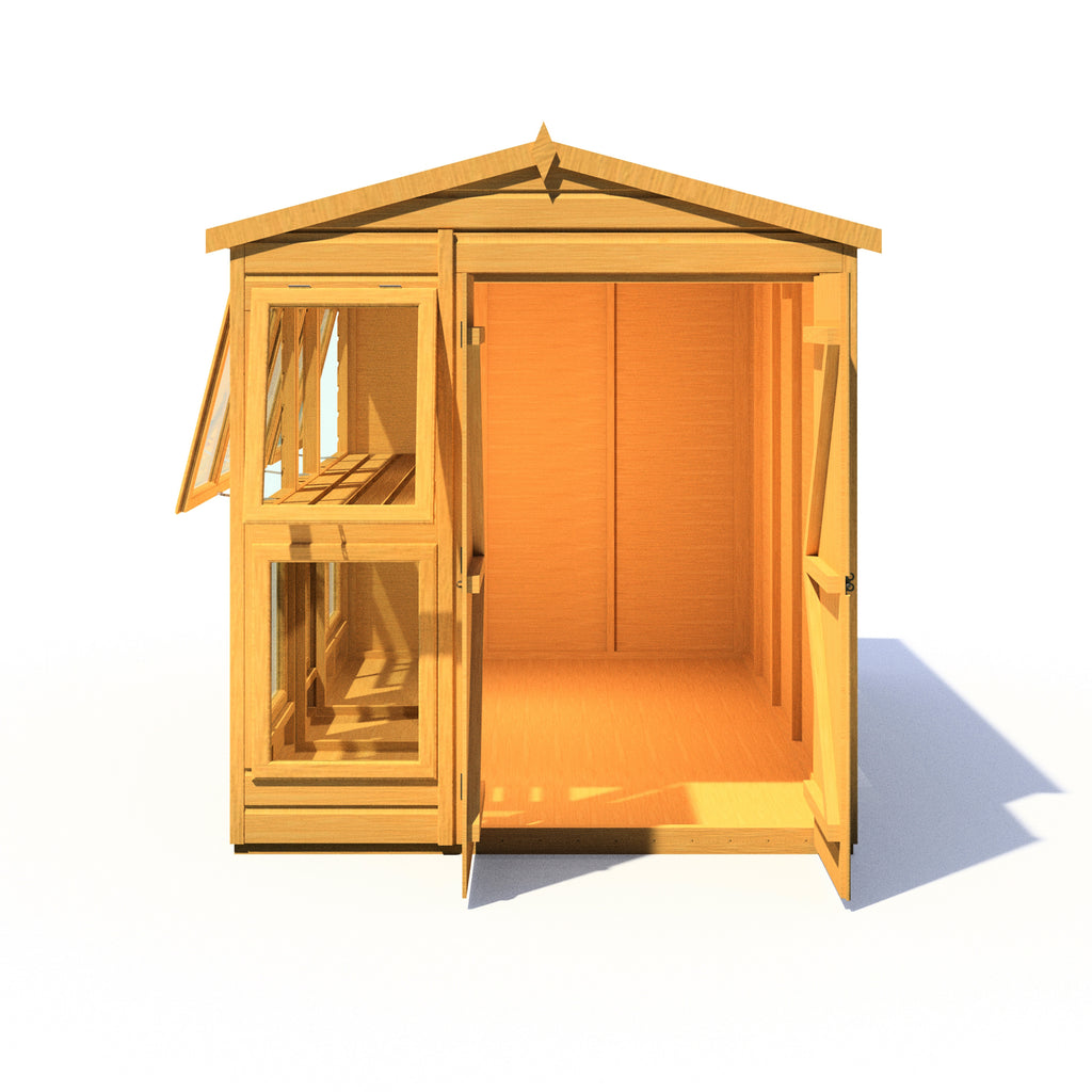 Photo inspiration: Crate Wall Breathable Panels For Outdoor Storage In Potting Sheds Reference: Sun Hut Potting Shed 6 X10