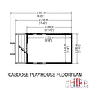 Caboose Playhouse 4'x8'