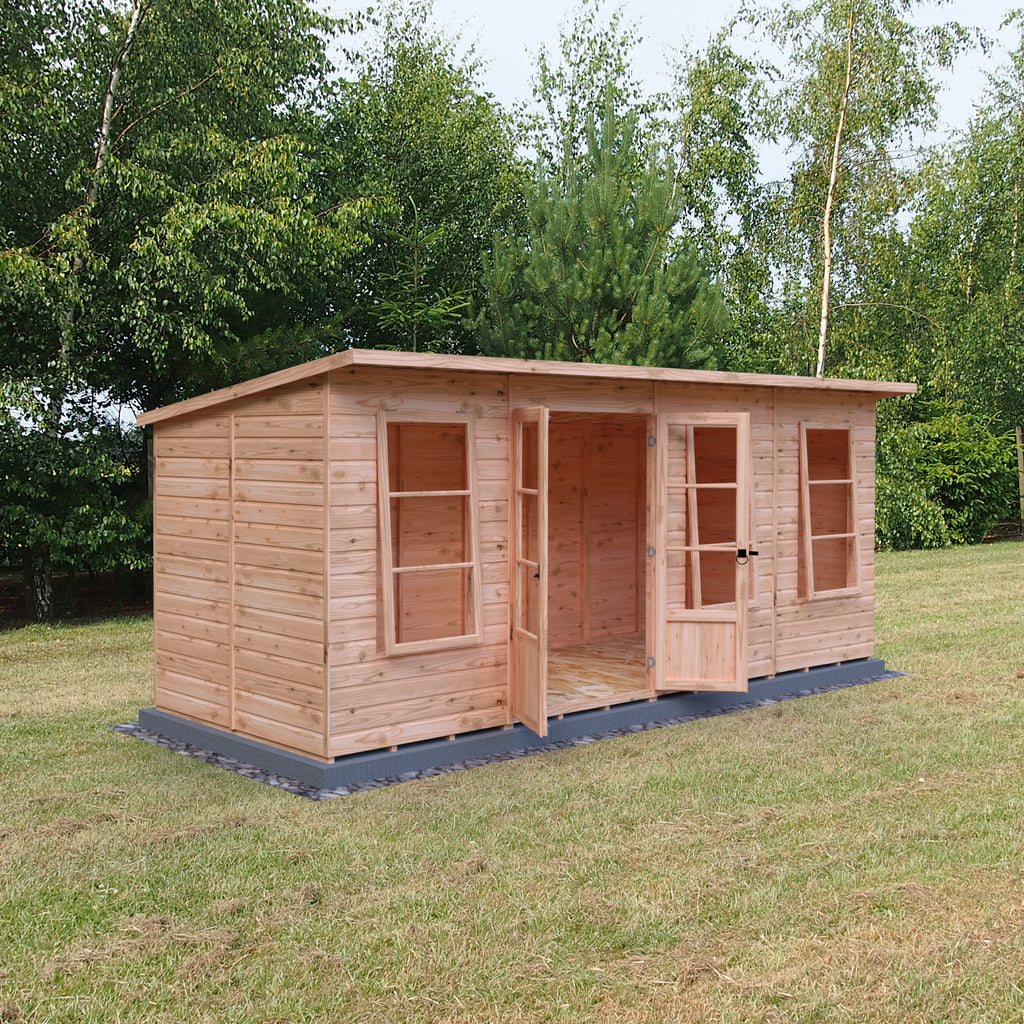 Dahlia Summerhouse 16'x6' in T&G – Norfolk Sheds