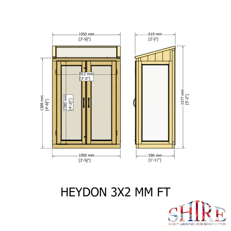 Heydon Greenhouse 3'x2'