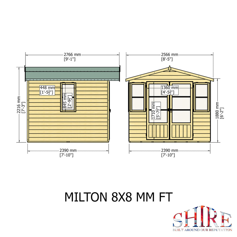 Milton Summerhouse (8' x 8')