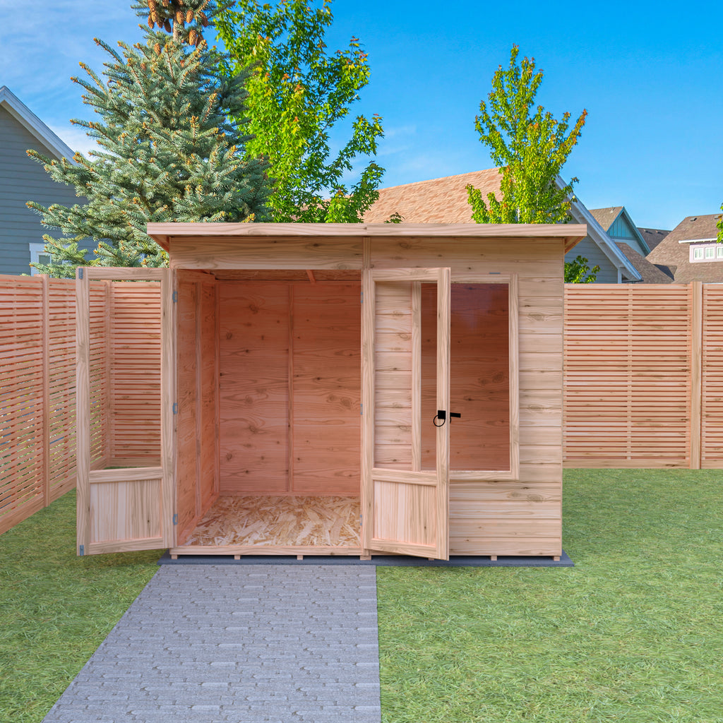 Peony Summerhouse 8'x6' in T&G – Norfolk Sheds
