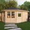 Corner Lodge Plus Log Cabin 16' x 9G' (5000G x 3000mm) - With Side Storage