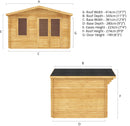 Mercia Retreat Log Cabin - Various Sizes Available