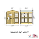 Sun Hut Potting Shed 6'x6'