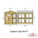 Sun Hut Potting Shed 6'x8'