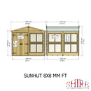 Sun Hut Potting Shed 8'x8'