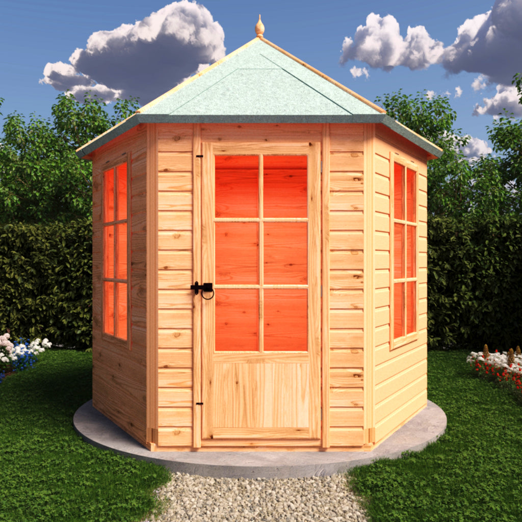 Welwick Gazebo Summerhouse (8' x 7') (aprox) – Norfolk Sheds