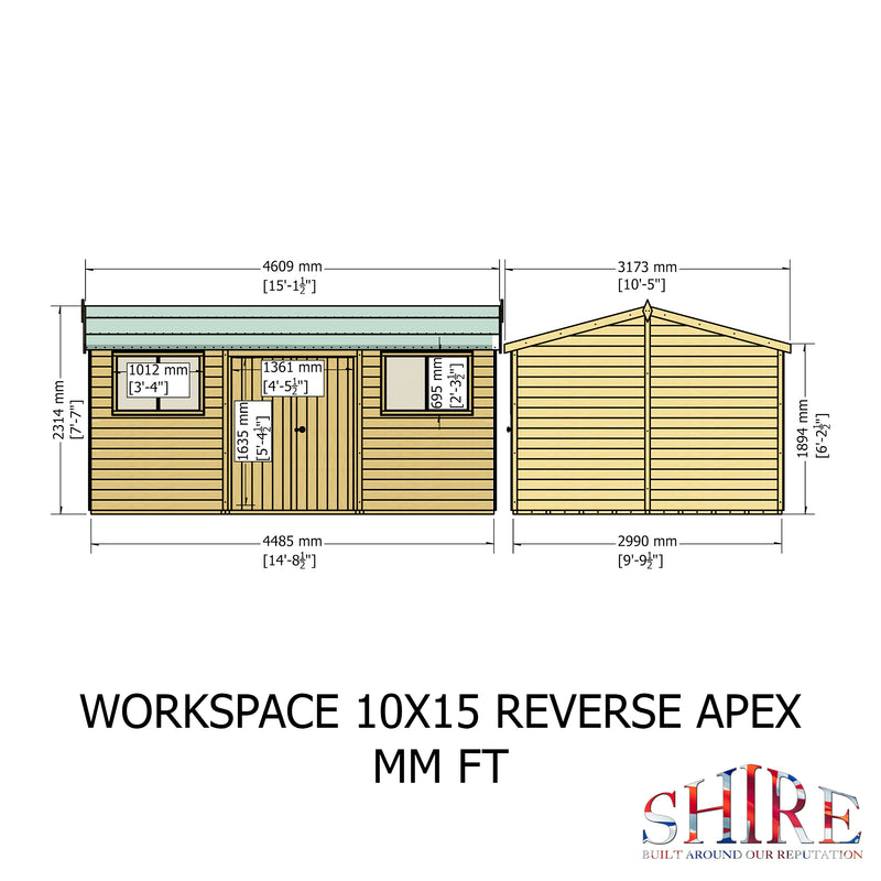 Workspace Reverse Apex (10' x 15')