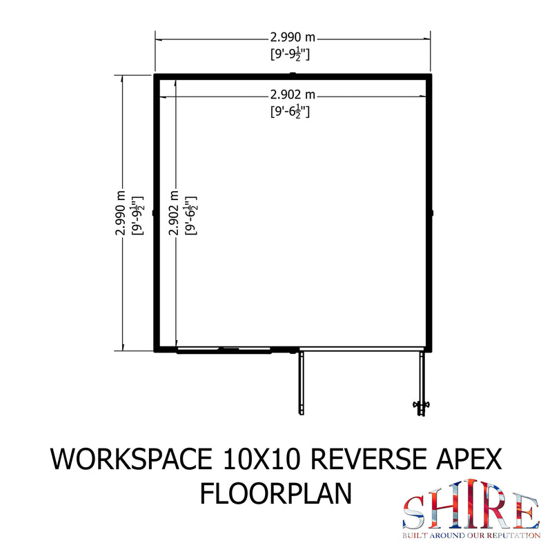 Workspace Reverse Apex (10' x 10')