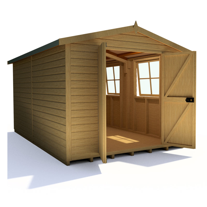 Goodwood Bison Workshop (14' x 8') Professional Tongue and Groove Apex Shed