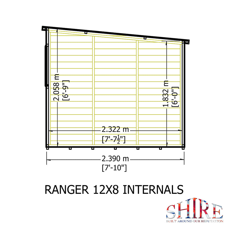 Ranger (12' x 8') Professional Storage Shed