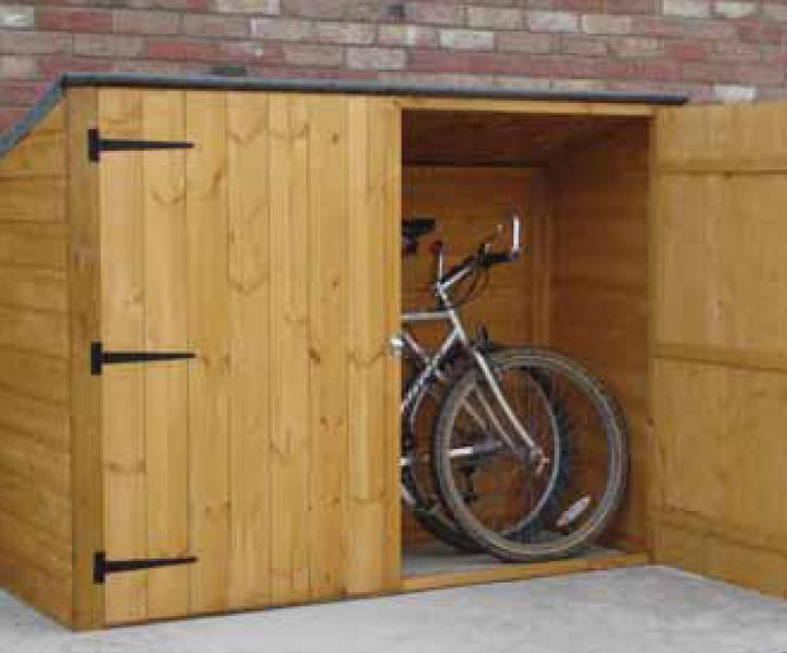 Bike wooden outlet shed
