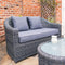 Bunbury Sofa Set - Grey Weave