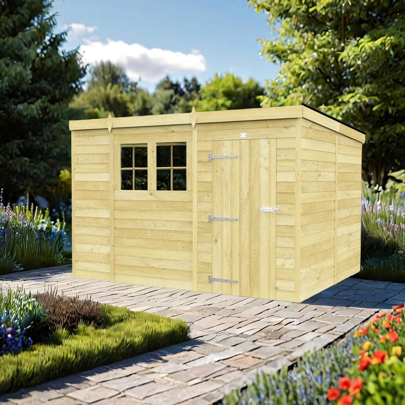 Sheds DIY Pent Sheds - 8ft Deep - Numerous Size Variations Available