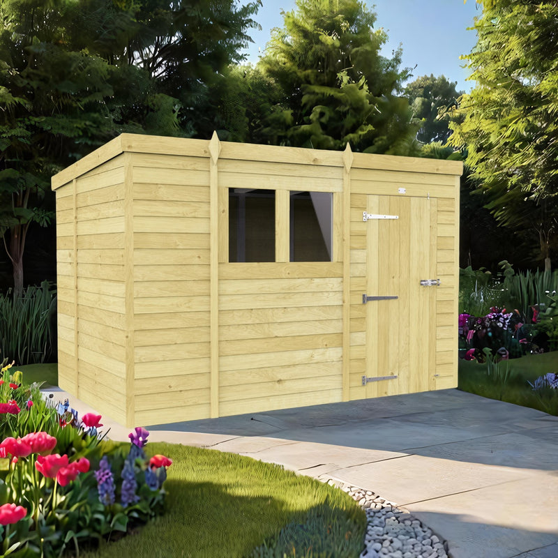Sheds DIY Pent Sheds - 7ft Deep - Numerous Size Variations Available