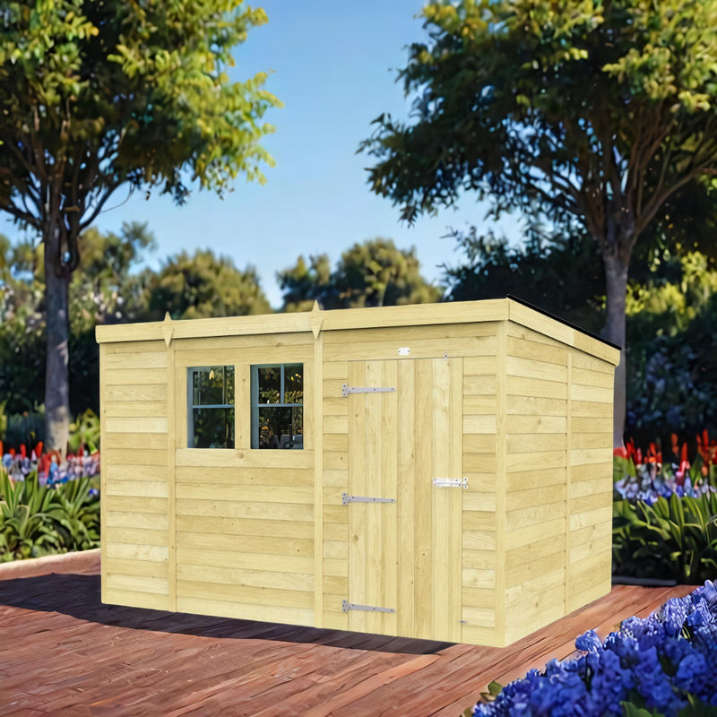 Sheds DIY Pent Sheds - 8ft Deep - Numerous Size Variations Available