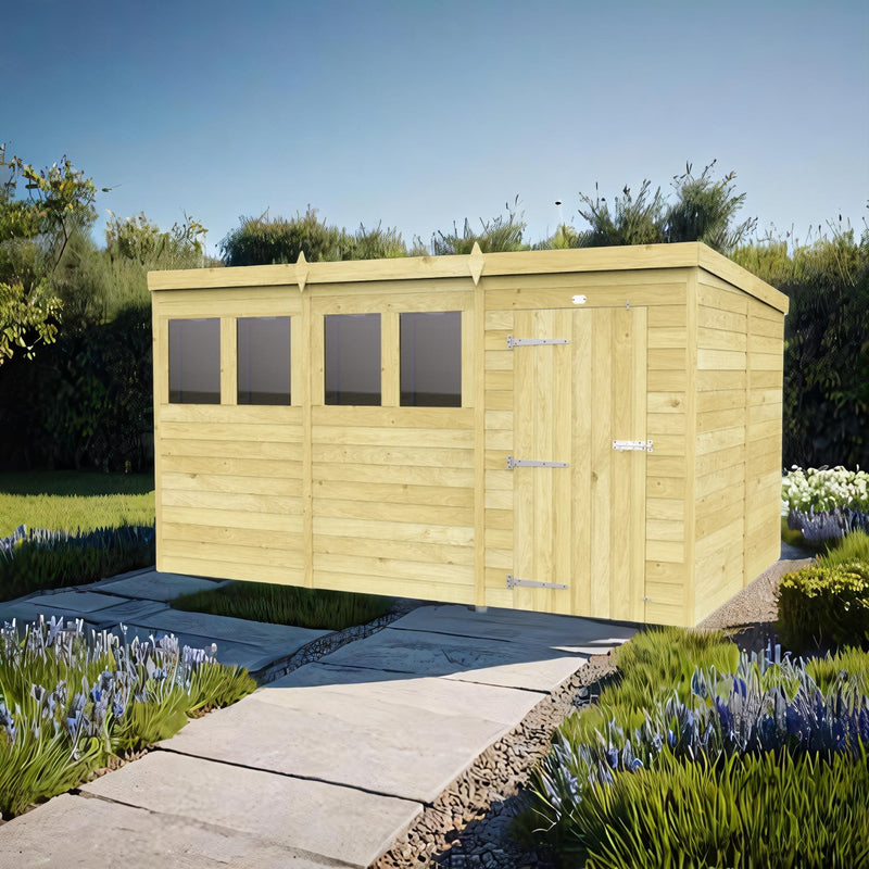 Sheds DIY Pent Sheds - 8ft Deep - Numerous Size Variations Available