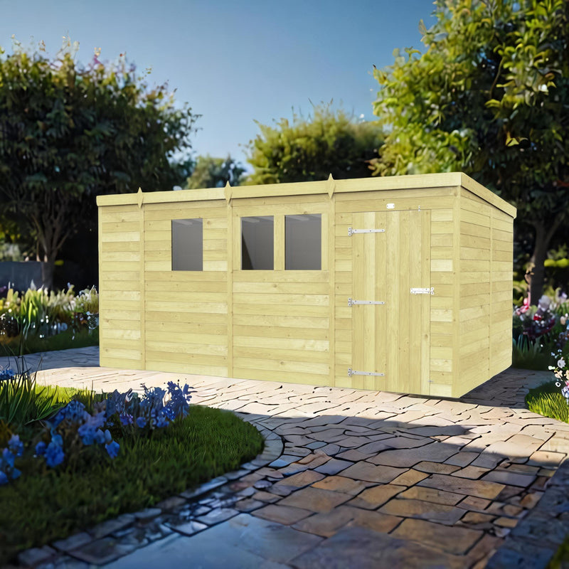 Sheds DIY Pent Sheds - 8ft Deep - Numerous Size Variations Available