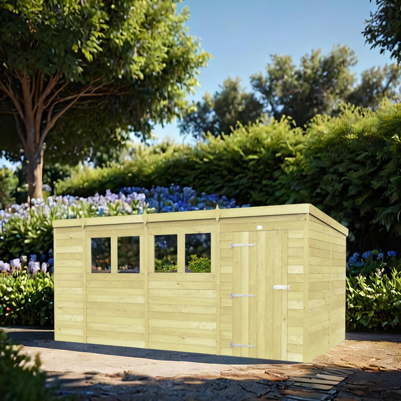 Sheds DIY Pent Sheds - 8ft Deep - Numerous Size Variations Available