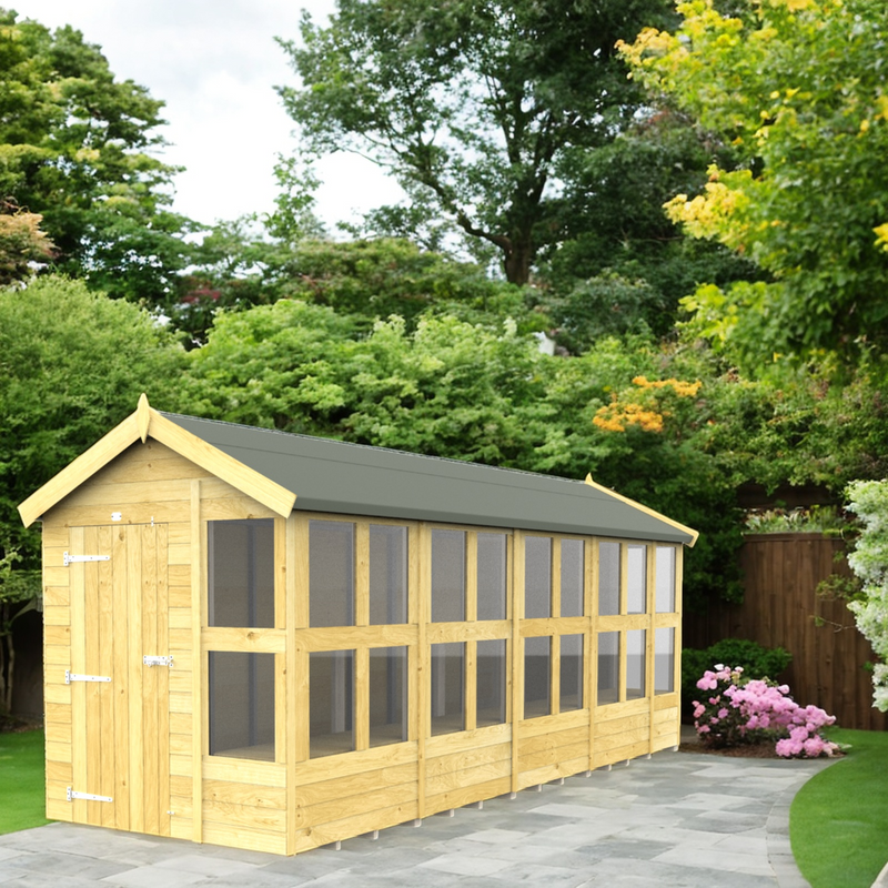 Sheds DIY - 6'x18' Apex Potting Shed