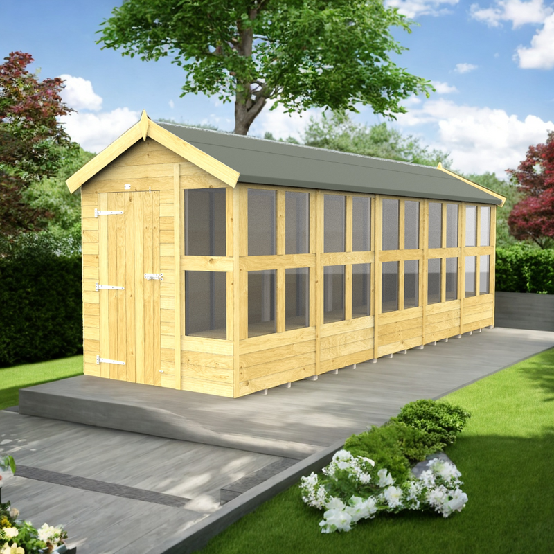 Sheds DIY - 6'x20' Apex Potting Shed