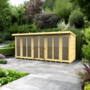 Sheds DIY - Full Height Window Pent Summerhouse - 5ft Deep - Various Size Variations Available