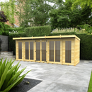 Sheds DIY - Full Height Window Pent Summerhouse - 5ft Deep - Various Size Variations Available
