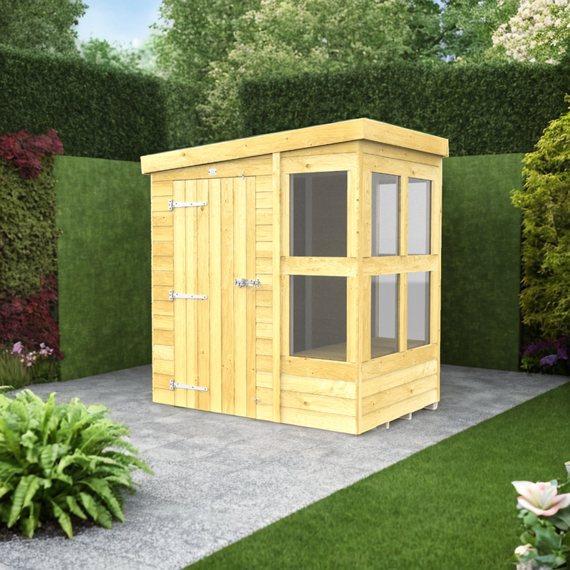 Sheds DIY - 4'x6' Pent Potting Shed