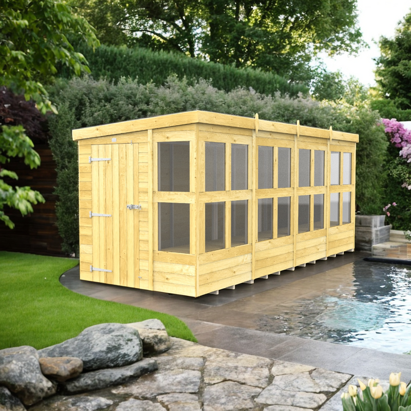 Sheds DIY - 16'x6' Pent Potting Shed