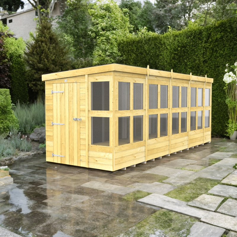 Sheds DIY - 18'x6' Pent Potting Shed