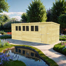 Sheds DIY Pent Sheds - 8ft Deep - Numerous Size Variations Available