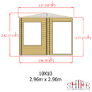 Ardcastle Log Cabin 10G x 10 (2960G x 2960mm) in 28mm Logs