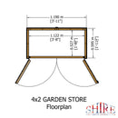 Garden Store Large (4' x 2')