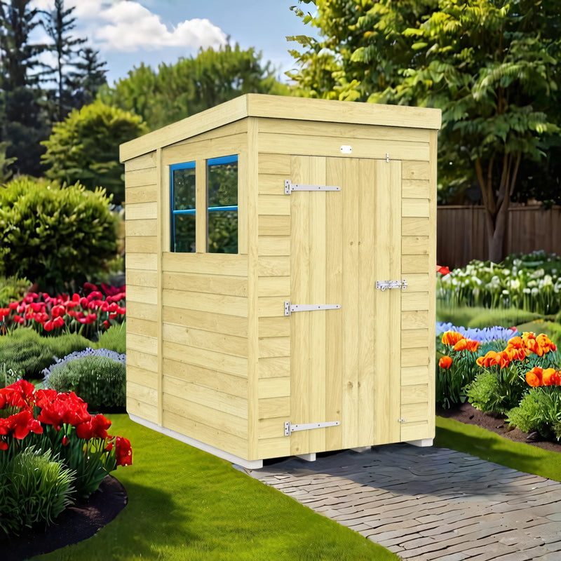 Sheds DIY Pent Sheds - 7ft Deep - Numerous Size Variations Available