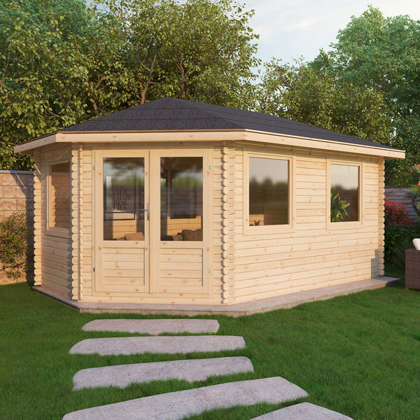 Corner Lodge Grande Log Cabin 16' x 9G' (5000G x 3000mm)