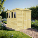 Sheds DIY Pent Sheds - 8ft Deep - Numerous Size Variations Available