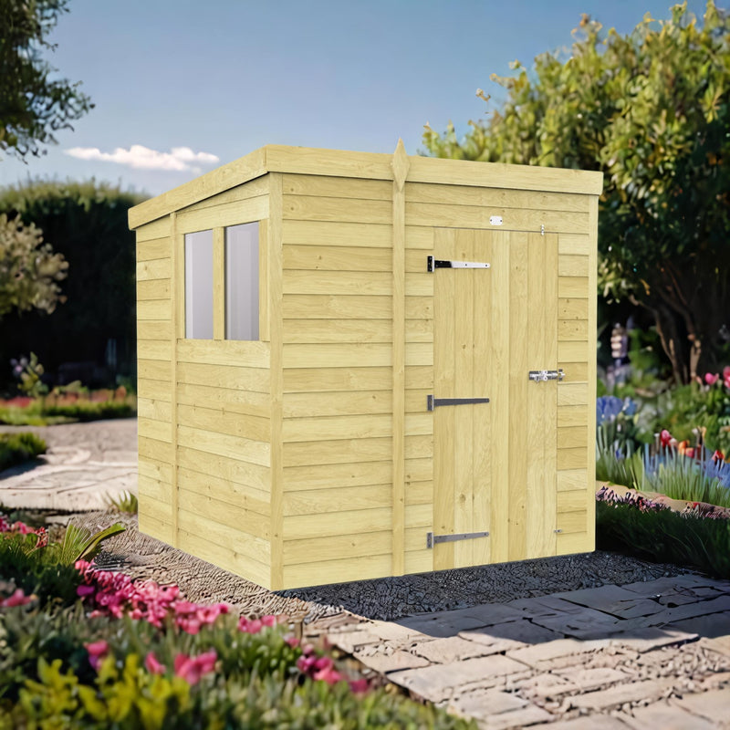 Sheds DIY Pent Sheds - 7ft Deep - Numerous Size Variations Available