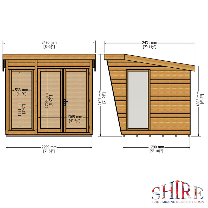 Highclere Summerhouse (8' x 6')