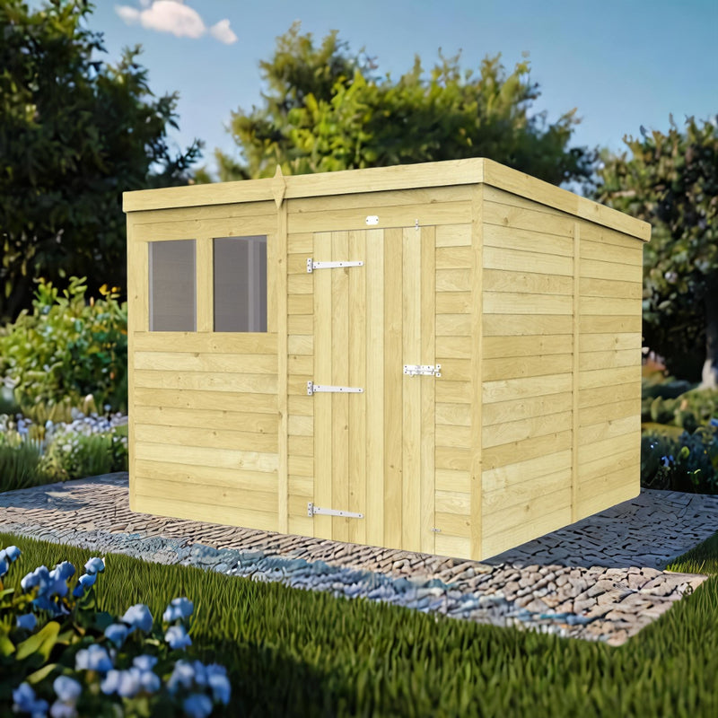 Sheds DIY Pent Sheds - 8ft Deep - Numerous Size Variations Available