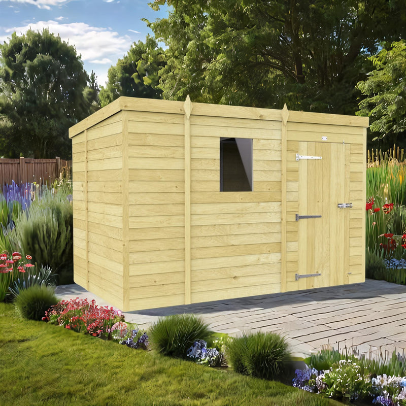 Sheds DIY Pent Sheds - 7ft Deep - Numerous Size Variations Available