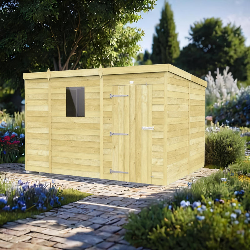 Sheds DIY Pent Sheds - 8ft Deep - Numerous Size Variations Available