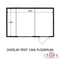 Overlap 10'x6' Single Door Pent