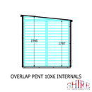 Overlap 10'x6' Single Door Pent