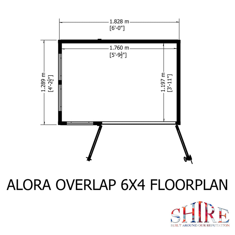 Alora Overlap Summerhouse 6'x4'