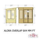 Alora Overlap Summerhouse 6'x4'