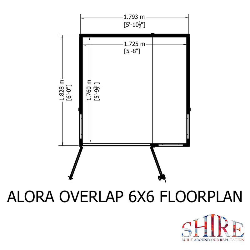 Alora Overlap Summerhouse 6'x6'