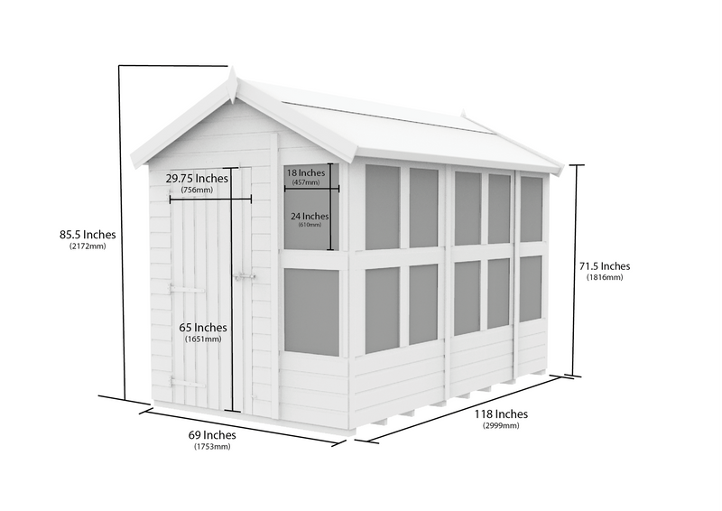 Sheds DIY - 6'x10' Apex Potting Shed