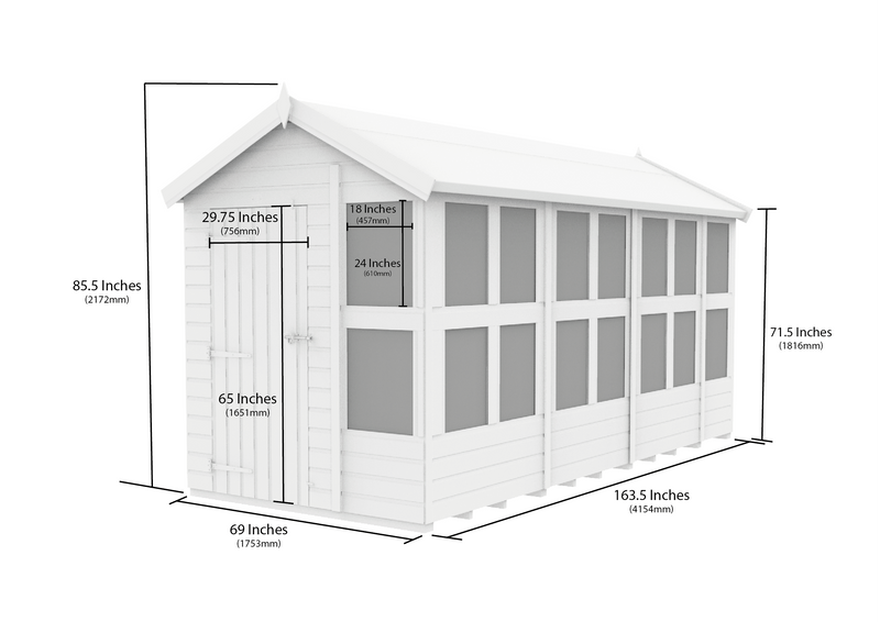 Sheds DIY - 6'x14' Apex Potting Shed